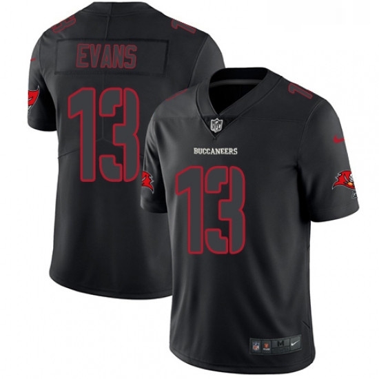 Mens Nike Tampa Bay Buccaneers 13 Mike Evans Limited Black Rush Impact NFL Jersey Mens Nike Tampa Bay Buccaneers 13 Mike Evans Limited Black Rush Impact NFL Jersey