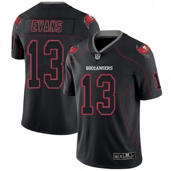 Mens Nike Tampa Bay Buccaneers 13 Mike Evans Limited Lights Out Black Rush NFL Jersey Mens Nike Tampa Bay Buccaneers 13 Mike Evans Limited Lights Out Black Rush NFL Jersey