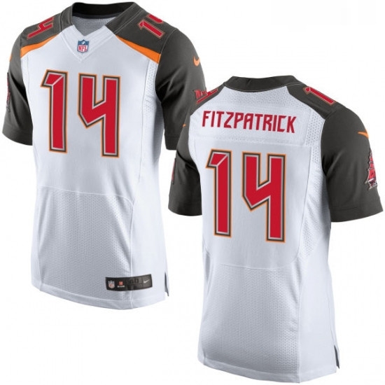 Mens Nike Tampa Bay Buccaneers 14 Ryan Fitzpatrick Elite White NFL Jersey Mens Nike Tampa Bay Buccaneers 14 Ryan Fitzpatrick Elite White NFL Jersey
