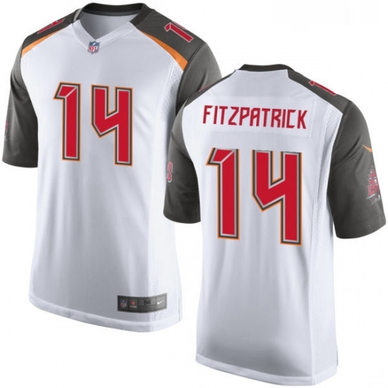 Mens Nike Tampa Bay Buccaneers 14 Ryan Fitzpatrick Game White NFL Jersey Mens Nike Tampa Bay Buccaneers 14 Ryan Fitzpatrick Game White NFL Jersey