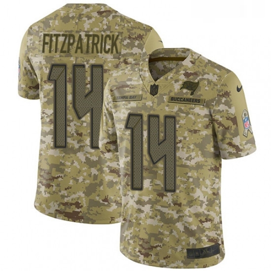 Mens Nike Tampa Bay Buccaneers 14 Ryan Fitzpatrick Limited Camo 2018 Salute to Service NFL Jersey Mens Nike Tampa Bay Buccaneers 14 Ryan Fitzpatrick Limited Camo 2018 Salute to Service NFL Jersey