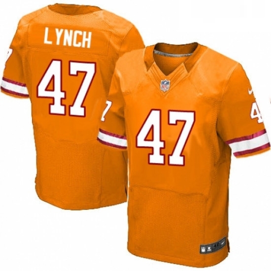 Mens Nike Tampa Bay Buccaneers 47 John Lynch Elite Orange Glaze Alternate NFL Jersey Mens Nike Tampa Bay Buccaneers 47 John Lynch Elite Orange Glaze Alternate NFL Jersey