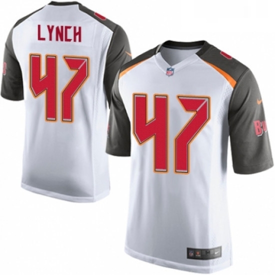 Mens Nike Tampa Bay Buccaneers 47 John Lynch Game White NFL Jersey Mens Nike Tampa Bay Buccaneers 47 John Lynch Game White NFL Jersey