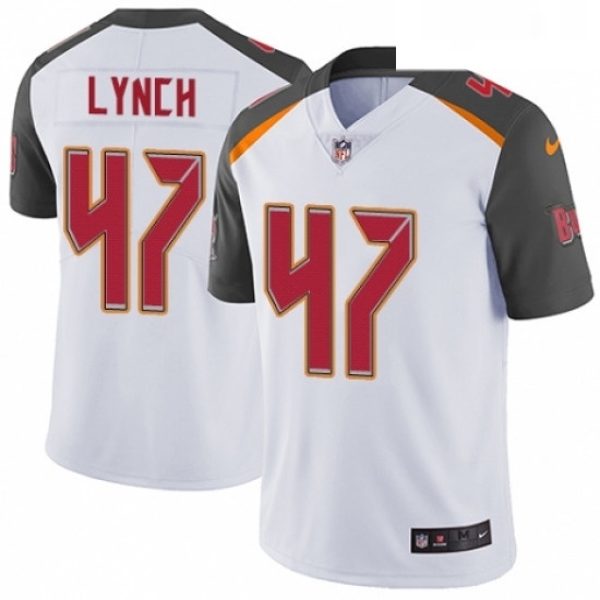 Mens Nike Tampa Bay Buccaneers 47 John Lynch White Vapor Untouchable Limited Player NFL Jersey Mens Nike Tampa Bay Buccaneers 47 John Lynch White Vapor Untouchable Limited Player NFL Jersey