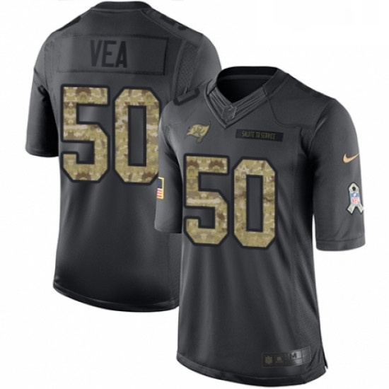 Mens Nike Tampa Bay Buccaneers 50 Vita Vea Limited Black 2016 Salute to Service NFL Jersey Mens Nike Tampa Bay Buccaneers 50 Vita Vea Limited Black 2016 Salute to Service NFL Jersey