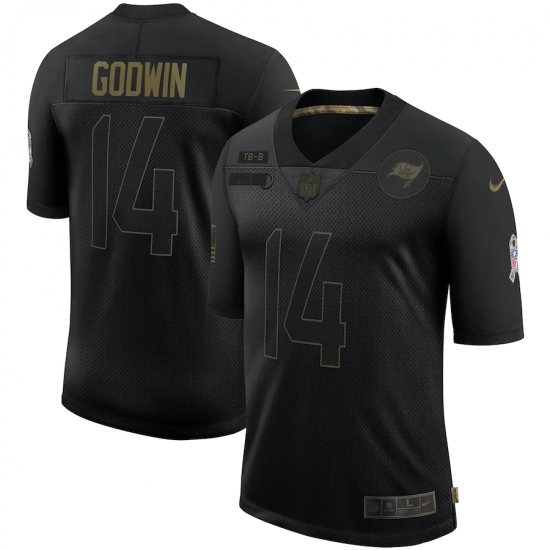 Men's Tampa Bay Buccaneers #14 Chris Godwin Black Nike 2020 Salute To Service Limited Jersey Men's Tampa Bay Buccaneers #14 Chris Godwin Black Nike 2020 Salute To Service Limited Jersey