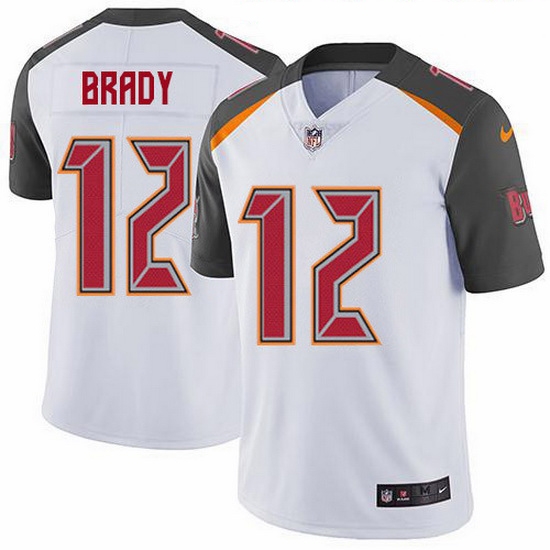 Nike Buccaneers 12 Tom Brady White Men Stitched NFL Vapor Untouchable Limited Jersey Nike Buccaneers 12 Tom Brady White Men Stitched NFL Vapor Untouchable Limited Jersey