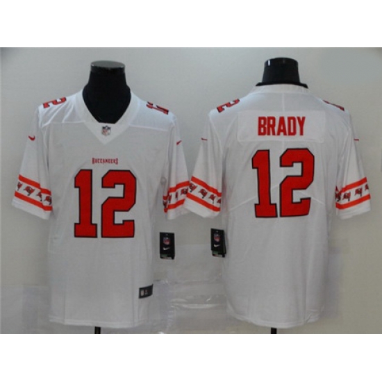Nike Buccaneers 12 Tom Brady White Team Logos Fashion Vapor Limited Jersey Nike Buccaneers 12 Tom Brady White Team Logos Fashion Vapor Limited Jersey