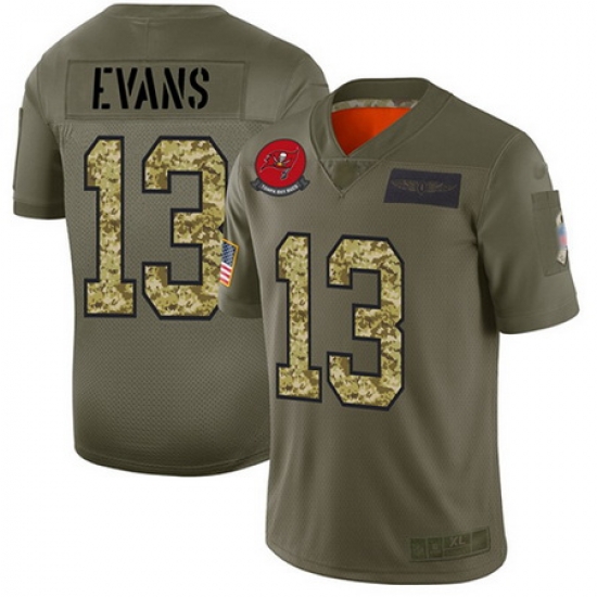 Nike Buccaneers 13 Mike Evans Olive Camo Men Stitched Football Limited 2019 Salute To Service Jersey Nike Buccaneers 13 Mike Evans Olive Camo Men Stitched Football Limited 2019 Salute To Service Jersey