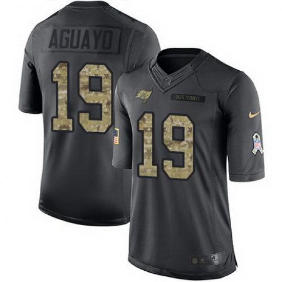 Nike Buccaneers #19 Roberto Aguayo Black Mens Stitched NFL Limited 2016 Salute to Service Jersey Nike Buccaneers #19 Roberto Aguayo Black Mens Stitched NFL Limited 2016 Salute to Service Jersey