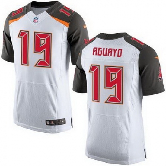 Nike Buccaneers #19 Roberto Aguayo White Mens Stitched NFL New Elite Jersey Nike Buccaneers #19 Roberto Aguayo White Mens Stitched NFL New Elite Jersey