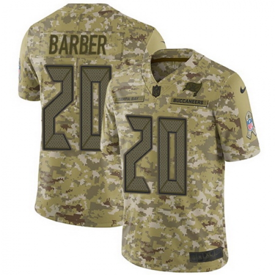Nike Buccaneers #20 Ronde Barber Camo Mens Stitched NFL Limited 2018 Salute To Service Jersey Nike Buccaneers #20 Ronde Barber Camo Mens Stitched NFL Limited 2018 Salute To Service Jersey