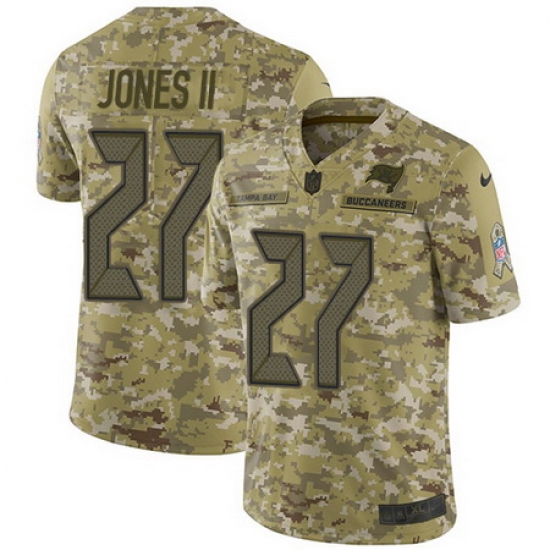 Nike Buccaneers #27 Ronald Jones II Camo Mens Stitched NFL Limited 2018 Salute To Service Jersey Nike Buccaneers #27 Ronald Jones II Camo Mens Stitched NFL Limited 2018 Salute To Service Jersey