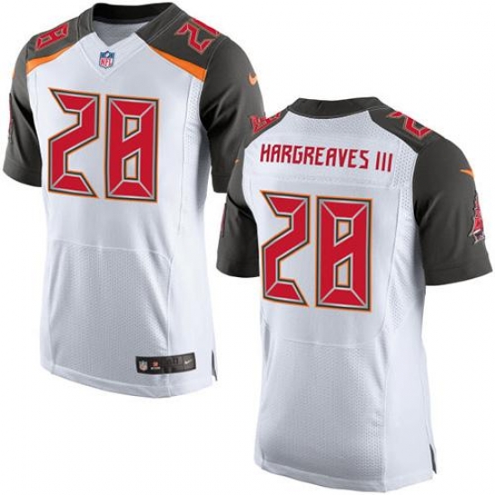 Nike Buccaneers #28 Vernon Hargreaves III White Mens Stitched NFL New Elite Jersey Nike Buccaneers #28 Vernon Hargreaves III White Mens Stitched NFL New Elite Jersey