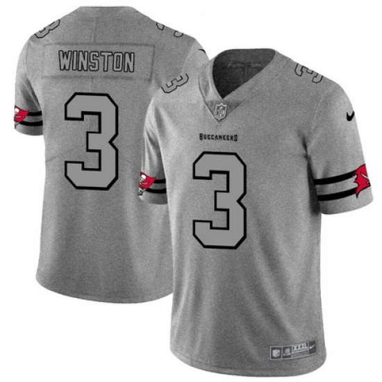 Nike Buccaneers 3 Jameis Winston 2019 Gray Gridiron Gray Vapor Untouchable Limited Jersey Nike Buccaneers 3 Jameis Winston 2019 Gray Gridiron Gray Vapor Untouchable Limited Jersey