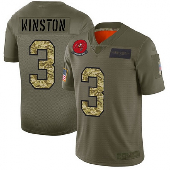 Nike Buccaneers 3 Jameis Winston Olive Camo Men Stitched Football Limited 2019 Salute To Service Jersey Nike Buccaneers 3 Jameis Winston Olive Camo Men Stitched Football Limited 2019 Salute To Service Jersey