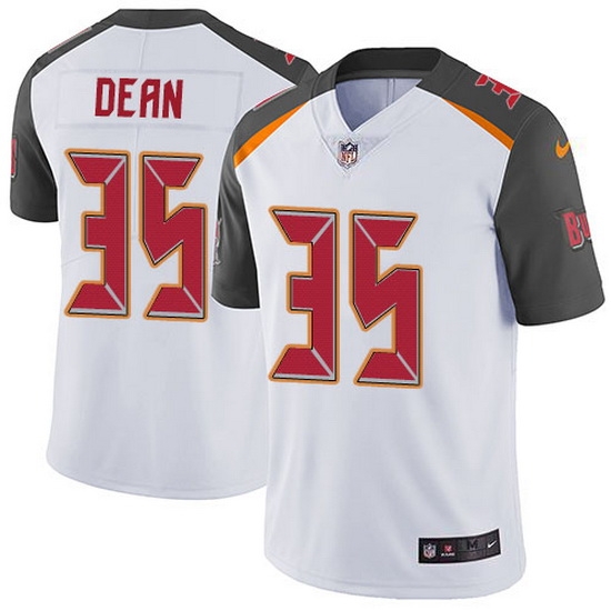 Nike Buccaneers 35 Jamel Dean White Men Stitched NFL Vapor Untouchable Limited Jersey Nike Buccaneers 35 Jamel Dean White Men Stitched NFL Vapor Untouchable Limited Jersey