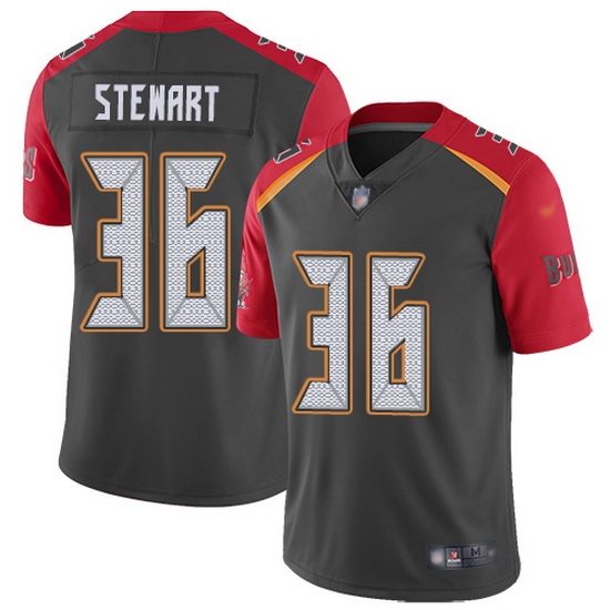 Nike Buccaneers 36 M J Stewart Gray Men Stitched NFL Limited Inverted Legend Jersey Nike Buccaneers 36 M J Stewart Gray Men Stitched NFL Limited Inverted Legend Jersey