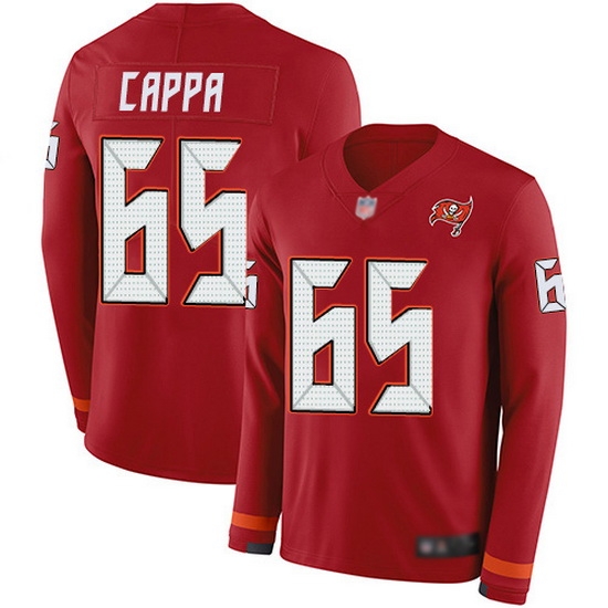 Nike Buccaneers 65 Alex Cappa Red Team Color Men Stitched NFL Limited Therma Long Sleeve Jersey Nike Buccaneers 65 Alex Cappa Red Team Color Men Stitched NFL Limited Therma Long Sleeve Jersey