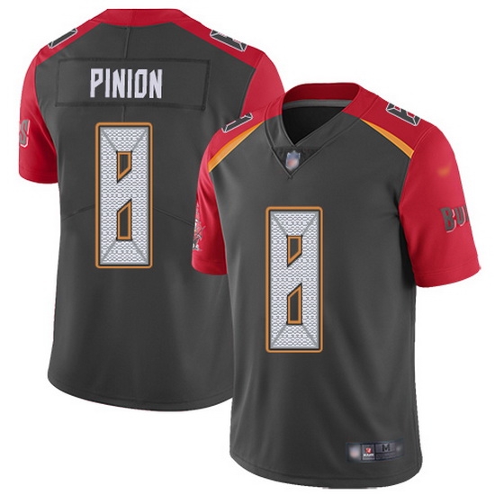 Nike Buccaneers 8 Bradley Pinion Gray Men Stitched NFL Limited Inverted Legend Jersey Nike Buccaneers 8 Bradley Pinion Gray Men Stitched NFL Limited Inverted Legend Jersey