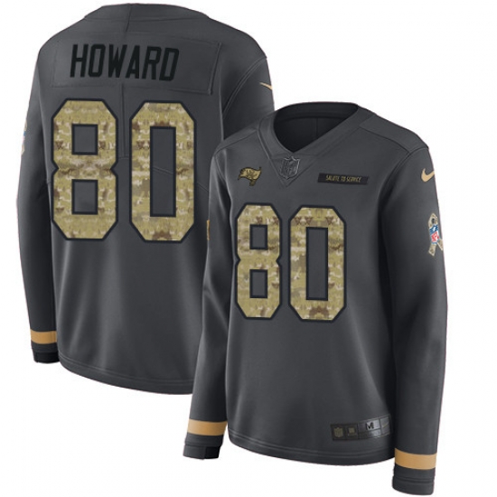 Nike Buccaneers #80 O J Howard Anthracite Salute to Service Nike Buccaneers #80 O J Howard Anthracite Salute to Service