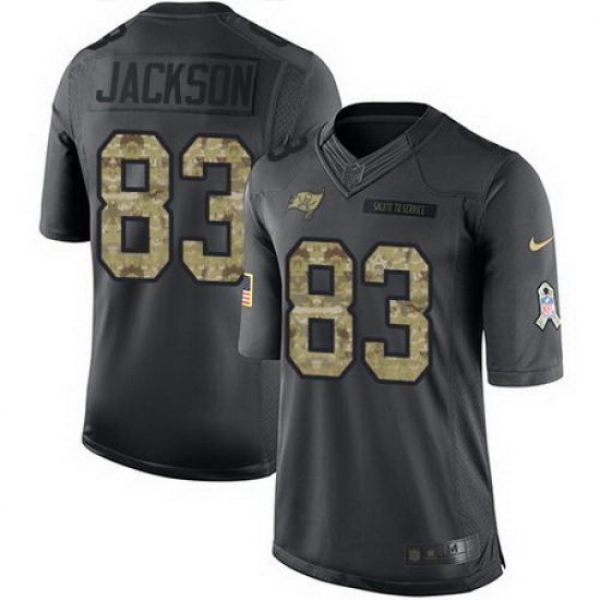 Nike Buccaneers #83 Vincent Jackson Black Mens Stitched NFL Limited 2016 Salute to Service Jersey Nike Buccaneers #83 Vincent Jackson Black Mens Stitched NFL Limited 2016 Salute to Service Jersey