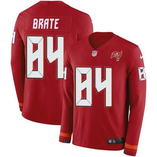 Nike Buccaneers 84 Cameron Brate Red Team Color Men s Stitched NFL Limited Therma Long Sleeve Jersey Nike Buccaneers 84 Cameron Brate Red Team Color Men s Stitched NFL Limited Therma Long Sleeve Jersey