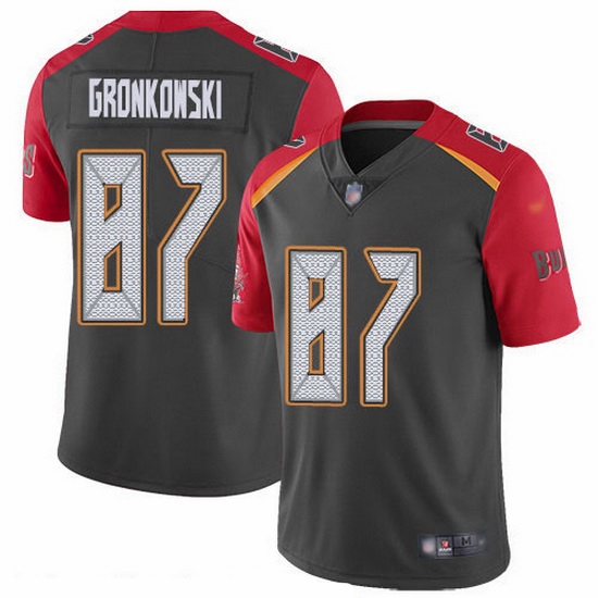 Nike Buccaneers 87 Rob Gronkowski Gray Men Stitched NFL Limited Inverted Legend Jersey Nike Buccaneers 87 Rob Gronkowski Gray Men Stitched NFL Limited Inverted Legend Jersey