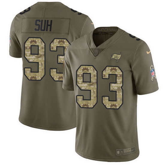 Nike Buccaneers 93 Ndamukong Suh Olive Camo Men Stitched NFL Limited 2017 Salute To Service Jersey Nike Buccaneers 93 Ndamukong Suh Olive Camo Men Stitched NFL Limited 2017 Salute To Service Jersey