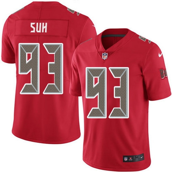 Nike Buccaneers 93 Ndamukong Suh Red Men Stitched NFL Limited Rush Jersey Nike Buccaneers 93 Ndamukong Suh Red Men Stitched NFL Limited Rush Jersey