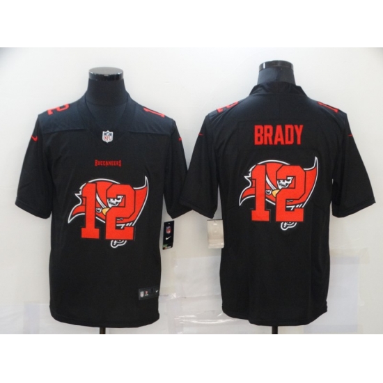 Nike Tampa Bay Buccaneers 12 Tom Brady Black Shadow Logo Limited Jersey Nike Tampa Bay Buccaneers 12 Tom Brady Black Shadow Logo Limited Jersey