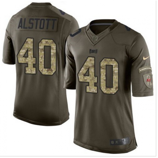 Nike Tampa Bay Buccaneers #40 Mike Alstott Green Men 27s Stitched NFL Limited Salute to Service Jersey Nike Tampa Bay Buccaneers #40 Mike Alstott Green Men 27s Stitched NFL Limited Salute to Service Jersey