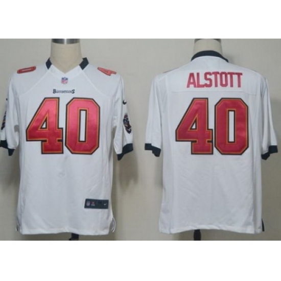 Nike Tampa Bay Buccaneers 40 Mike Alstott White Game NFL Jersey Nike Tampa Bay Buccaneers 40 Mike Alstott White Game NFL Jersey