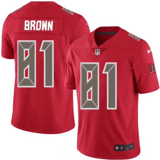 Nike Tampa Bay Buccaneers 81 Antonio Brown Red Men Stitched NFL Limited Rush Jersey Nike Tampa Bay Buccaneers 81 Antonio Brown Red Men Stitched NFL Limited Rush Jersey