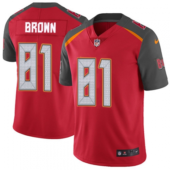 Nike Tampa Bay Buccaneers 81 Antonio Brown Red Team Color Men Stitched NFL Vapor Untouchable Limited Jersey Nike Tampa Bay Buccaneers 81 Antonio Brown Red Team Color Men Stitched NFL Vapor Untouchable Limited Jersey