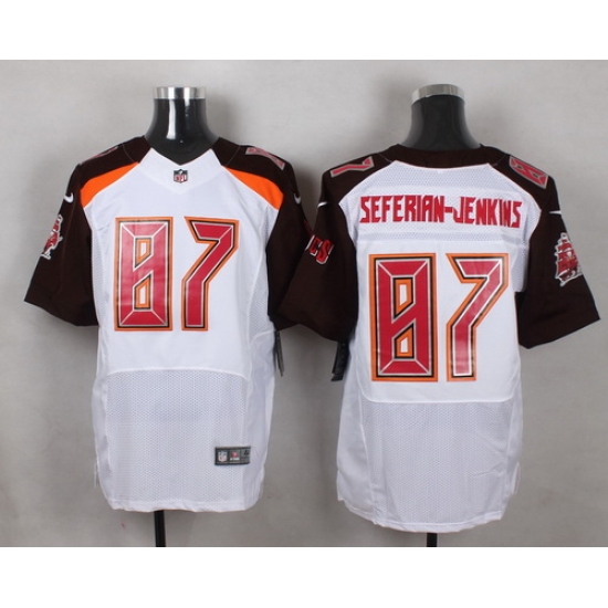 Nike Tampa Bay Buccaneers #87 Austin Seferian Jenkins White Mens Stitched NFL New Elite Jersey Nike Tampa Bay Buccaneers #87 Austin Seferian Jenkins White Mens Stitched NFL New Elite Jersey