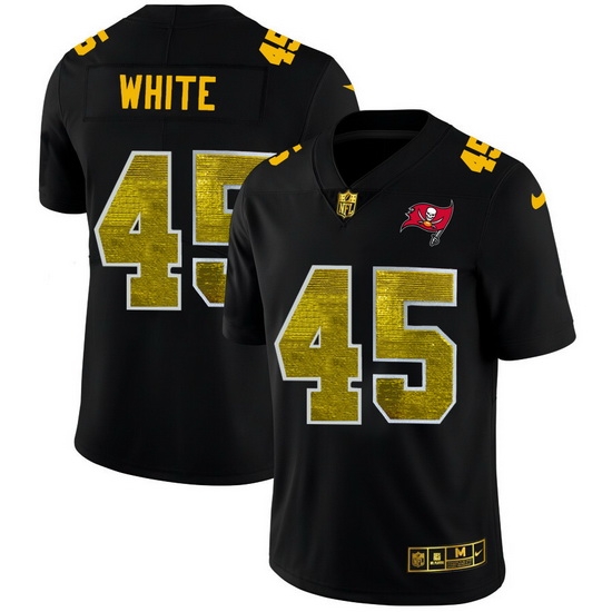 Tampa Bay Buccaneers 45 Devin White Men Black Nike Golden Sequin Vapor Limited NFL Jersey Tampa Bay Buccaneers 45 Devin White Men Black Nike Golden Sequin Vapor Limited NFL Jersey