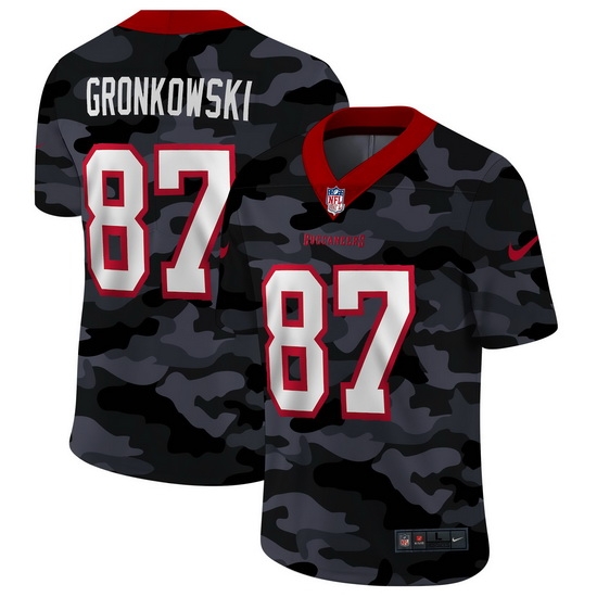 Tampa Bay Buccaneers 87 Rob Gronkowski Men Nike 2020 Black CAMO Vapor Untouchable Limited Stitched NFL Jersey Tampa Bay Buccaneers 87 Rob Gronkowski Men Nike 2020 Black CAMO Vapor Untouchable Limited Stitched NFL Jersey