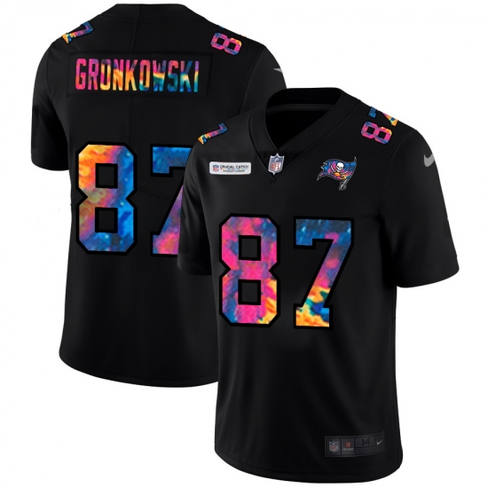 Tampa Bay Buccaneers 87 Rob Gronkowski Men Nike Multi Color Black 2020 NFL Crucial Catch Vapor Untouchable Limited Jersey Tampa Bay Buccaneers 87 Rob Gronkowski Men Nike Multi Color Black 2020 NFL Crucial Catch Vapor Untouchable Limited Jersey