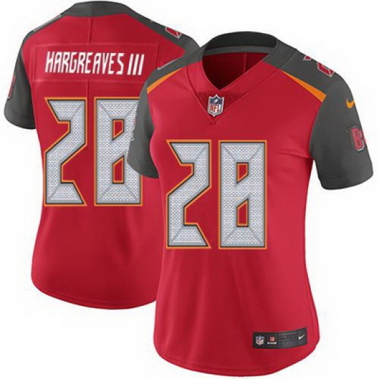 Nike Buccaneers #28 Vernon Hargreaves III Red Team Color Womens Stitched NFL Vapor Untouchable Limited Jersey Nike Buccaneers #28 Vernon Hargreaves III Red Team Color Womens Stitched NFL Vapor Untouchable Limited Jersey