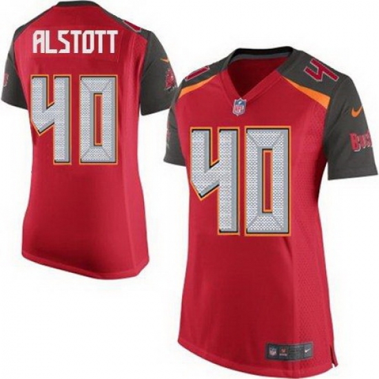 Nike Buccaneers #40 Mike Alstott Red Team Color Womens Stitched NFL New Elite Jersey Nike Buccaneers #40 Mike Alstott Red Team Color Womens Stitched NFL New Elite Jersey
