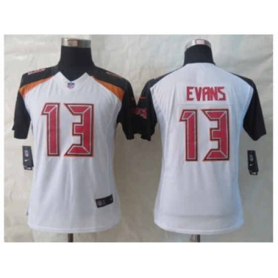 Women 2014 New Nike Tampa Bay Buccaneers #13 Evans White Jerseys Women 2014 New Nike Tampa Bay Buccaneers #13 Evans White Jerseys