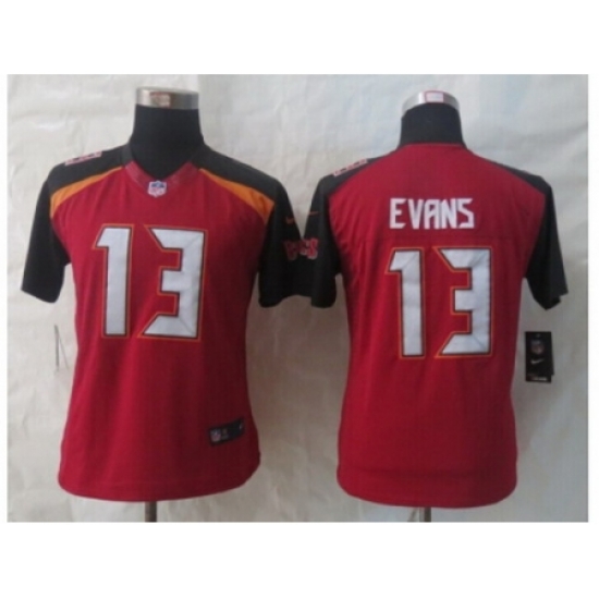 Women 2014 New Nike Tampa Bay Buccaneers #13 Evans red Jerseys Women 2014 New Nike Tampa Bay Buccaneers #13 Evans red Jerseys
