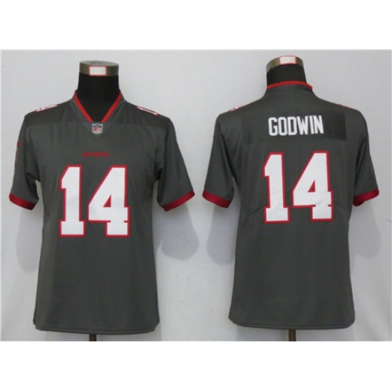 Women Nike Tampa Bay Buccaneers 14 Chris Godwin Gray Women New 2020 Vapor Untouchable Limited Jersey Women Nike Tampa Bay Buccaneers 14 Chris Godwin Gray Women New 2020 Vapor Untouchable Limited Jersey
