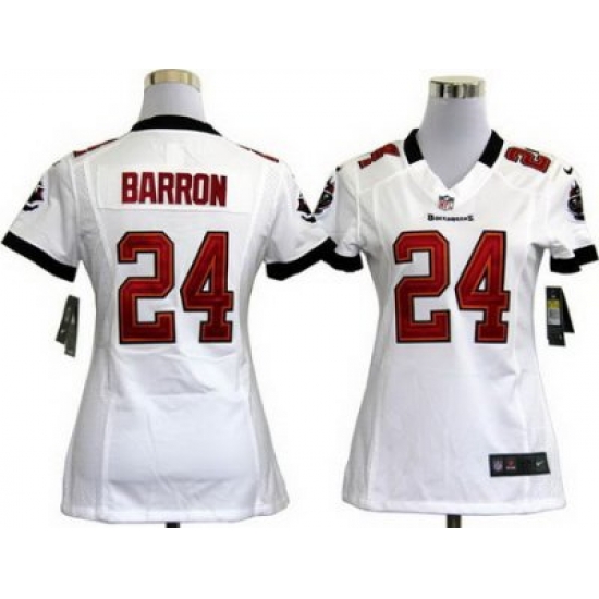 Women Nike Tampa Bay Buccaneers 24# Mark Barron White Nike NFL Jersey Women Nike Tampa Bay Buccaneers 24# Mark Barron White Nike NFL Jersey
