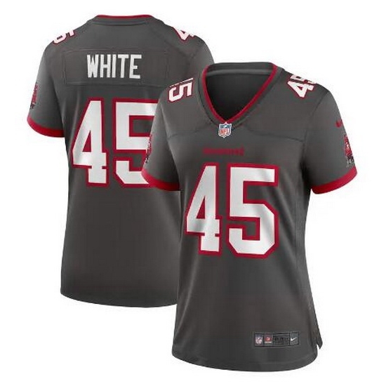 Women Nike Tampa Bay Buccaneers 45 Devin White Pewter Alternate Vapor Limited Football Jersey Women Nike Tampa Bay Buccaneers 45 Devin White Pewter Alternate Vapor Limited Football Jersey