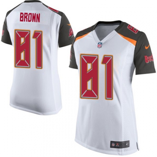 Women Nike Tampa Bay Buccaneers 81 Antonio Brown White Women Stitched NFL New Elite Jersey Women Nike Tampa Bay Buccaneers 81 Antonio Brown White Women Stitched NFL New Elite Jersey