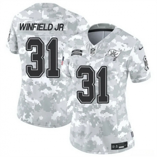 Women Tampa Bay Buccaneers 31 Antoine Winfield Jr 2024 F U S E Arctic Camo Salute To Service Limited Stitched Football Jersey Women Tampa Bay Buccaneers 31 Antoine Winfield Jr 2024 F U S E Arctic Camo Salute To Service Limited Stitched Football Jersey