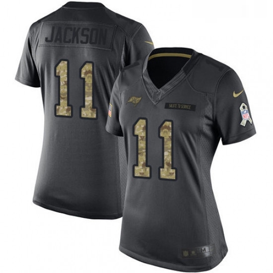 Womens Nike Tampa Bay Buccaneers 11 DeSean Jackson Limited Black 2016 Salute to Service NFL Jersey Womens Nike Tampa Bay Buccaneers 11 DeSean Jackson Limited Black 2016 Salute to Service NFL Jersey