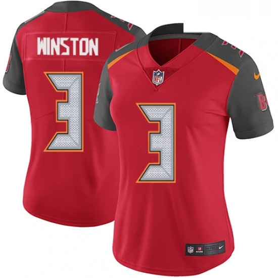 Womens Nike Tampa Bay Buccaneers 3 Jameis Winston Elite Red Team Color NFL Jersey Womens Nike Tampa Bay Buccaneers 3 Jameis Winston Elite Red Team Color NFL Jersey